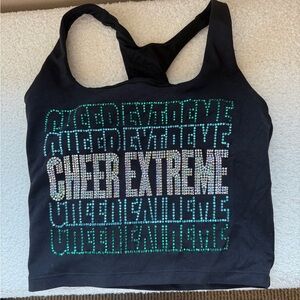 Black Cheer Extreme Tank Top